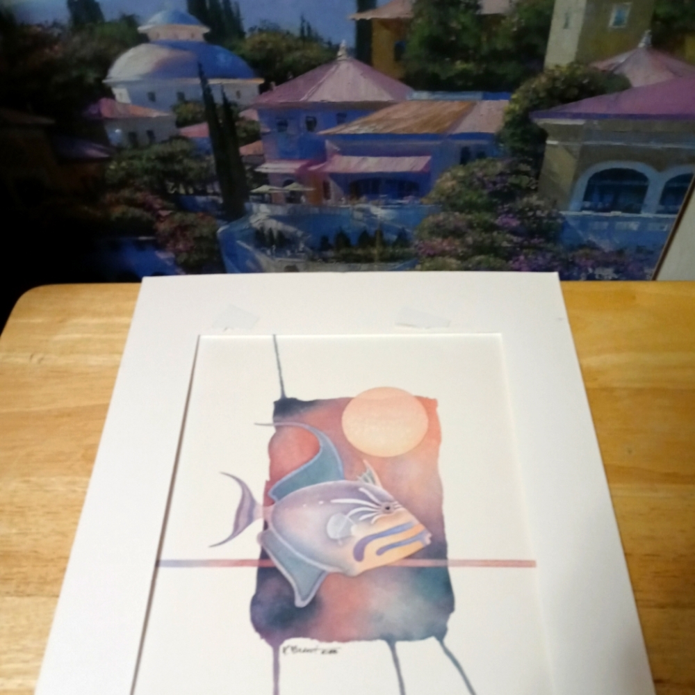 🐟 2 PAUL BRENT WATER COLORS ART 🎣